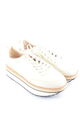 ZARA BASIC Plateausneaker Damen Gr. DE 41 weiß Casual-Look