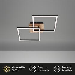 BRILONER Deckenleuchte Frame LED 24W 62CM Deckenlampe Schwenkbar Dimmbar