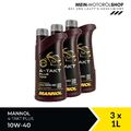 Mannol MN7202 4-Takt Plus 10W-40 Motorradöl JASO MA API SL 3x1 Liter = 3 Liter