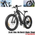 E Mountainbike Elektrofahrrad 26 Zoll Ebike 750W 48V 20Ah Trekking Pedelec Moped