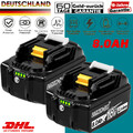 2 Original - 18V/8,0Ah für Makita Akku BL1860B- 2er Set - 197422-4 BL1850 BL1830