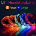 Hundehalsband LED Leuchthalsband für Hunde🐶 6 Farben 4 Größen S-M-L-XL ✅Neu✅