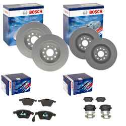 BOSCH BREMSSCHEIBEN + BELÄGE VORNE+HINTEN passend für VW GOLF 5 R32 PASSAT 3C A3VA 345x30mm | HA 310x22mm | Bitte PR-Nr. beachten