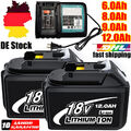 2X Original 12,0Ah Für Makita Akku 18V 6Ah BL1860 BL1850 BL1840 BL1830/Ladegerät