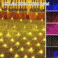 LED Lichternetz Lichtervorhang Lichterkette für Innen/Außen Deko 3x2m/6x2m/6x4m