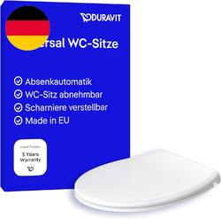 Duravit Universal Toilettendeckel Mit Absenkautomatik, WC Sitz Quick Release Für