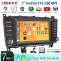 7" Autoradio 2+32G Android 13 Carplay GPS BT Kam Für Benz C-Klasse W203 CLK W209