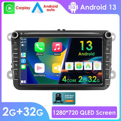 8" Android13 Autoradio 2+32G Carplay GPS Navi Wifi Kamera für VW GOLF 5 6 Passat