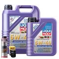 Motoröl 5W40 LIQUI MOLY Leichtlauf High Tech 6L+HENGST Ölfilter +Spülung