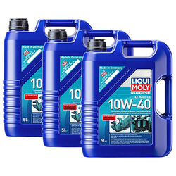 Motoröl Motor Öl LIQUI MOLY Marine 4T 10W-40 3 X 5 Liter Boot Schiff Bootsöl