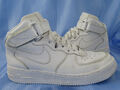 NIKE AIR FORCE 1 MID ALL WHITE SNEAKER GR 39 AF1 SCHUHE JORDAN ´07 HI RETRO /D55