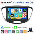 9" Autoradio Android 13 Für Hyundai i10 2007-13 mit USB-Anschluss Kamera Navi FM