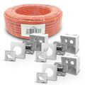 100m Cat7 Netzwerkkabel 3x Netzwerkdose Cat6a Dose Lan Cat 7 Kabel Verlegekabel 