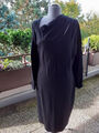 Escada Damen Kleid Neu Gr 44 Schwarz Viskose Mix Elegant Stretch NP 389€