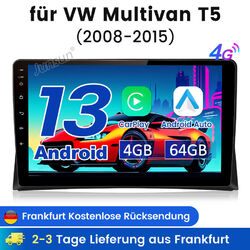 Für VW Multivan T5 2008-2015 4+64G 9"Android13 Autoradio Carplay GPS Navi VIPLUS