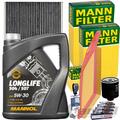 MANN FILTERSET+MOTUL 5W30 für 1.4+1.6+16V VW GOLF 4 BORA 1J POLO 6N2 LUPO