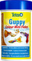 Tetra Guppy Colour Mini Flakes- Fischfutter Flockenfutter Aufzuchtflocken 250 ml