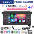 DAB+ 4+64G Autoradio Android 13 Carplay NAVI BT Für BMW 3er E46 MGZT M3 Rover 75