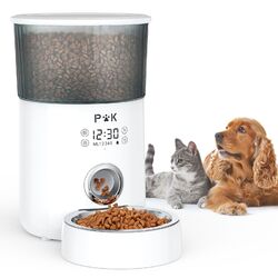 Automatischer Futterautomat Futterspender Katze Hunde Aufnahmefunktion mit Timer