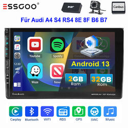 9" DAB+ Für Audi A4 S4 RS4 B6 B7 Autoradio 2+32G Android 13 Carpaly GPS USB KAM