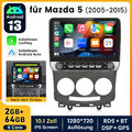 CarPlay Android13 Autoradio GPS Navi Für Mazda 5 2005-2010 WIFI BT DAB+ FM 2+64G