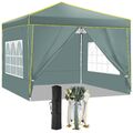 Anti-UV Pavillon 3x3/3x6m Faltpavillon Pop Up Partyzelt Gartenzelt Wasserdicht