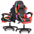 RGB Gaming Stuhl LED Beleuchtung Gamer Sessel Gaming Chair Gamingstuhl 150KG Xob