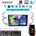 6+128G Android 13 Carplay 8Core GPS Navi Autoradio AM Für VW Tiguan 5N Golf Plus