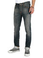 Nudie Jeans - Thin Finn - Herren Slim Straight Fit Stretch Hose - Bio Baumwolle