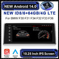 10.25" 6+64GB Multimedia Autoradio Carplay GPS DAB Für BMW 3 Series F30 F31 F34