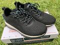 SKECHERS Damen-Sneaker Bobs Gamma Mesh Textil Leder Sohle Gr. 35 Schwarz