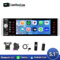 1 Din 5.1" DAB+ Carplay Autoradio IPS Touchscreen Bluetooth FM AM RDS + Kamera