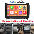 Autoradio Für Mercedes-Benz A/B Klasse/Vito W169 W639 W245 Navi Android 13 +DAB