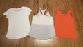 Paket Nike TankTop Gr. M weiß Grau, Top Fransa, T-Shirt H&M Weiß Damen 38/40