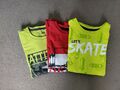 Paket Shirt T-shirt Skater Rot Limetten Grün S.oliver Topolino Name It 122 128 