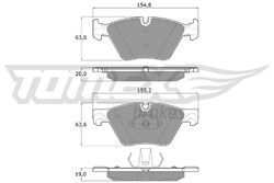 TOMEX Brakes Bremsbelagsatz, Scheibenbremse TX 17-33 für BMW