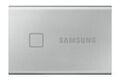 Samsung T7 Touch 1 TB tragbare externe SSD – silber (MU-PC1T0S/WW)