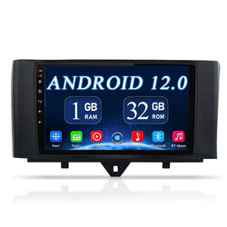 Android 12 Für Smart Fortwo 451 2010-2015 Autoradio GPS Navi CarPlay BT WIFI 9"