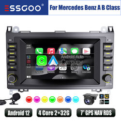 Für Benz A/B-Klasse A200 B200 W169 Carplay Autoradio 2+32G Android 12 GPS Kamera