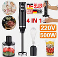 4-in-1 Elektrische Stabmixer Set Multifunktional Handmixer Pürierstab 500 Watt