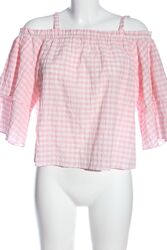 MISS SELFRIDGE Schlupf-Bluse Damen Gr. DE 40 pink-weiß Casual-Look