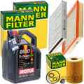 MANN INSPEKTIONSPAKET+5L MOTUL 5W-30 MOTORÖL passend für OPEL ASTRA G 1.7 CDTI