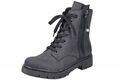 Rieker Damen Schnürboots Schwarz Stiefelette gefüttert Y2441-00