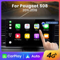 4+64G Android 13 Autoradio CarPlay GPS Navi für Peugeot 508 2011-2018 4G LTE RDS