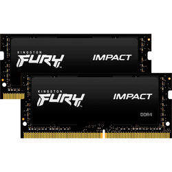 Kingston FURY SO-DIMM 32 GB DDR4-3200 (2x 16 GB) Dual-Kit, ArbeitsspeicherKF432S20IBK2/32, Impact