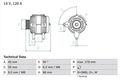 BOSCH Generator 14V Für VW Lt 28-35 II 28-46 Mk Bus 0986040360