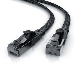 Primewire Flachband CAT.8 Netzwerkkabel 40 Gbit/s Gigabit Ethernet LAN 15m