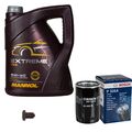 BOSCH Ölfilter 5 L MANNOL Extreme 5W-40 für Audi A4 1.6 1.8 T Cabriolet VW