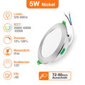 LED Einbaustrahler 55mm-205mm Dimmbar Flach Decken Einbau Spot 230V IP65 IP44 CE
