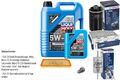 BOSCH Inspektionspaket 6L Liqui Moly Longtime High Tech 5W-30 für VW Audi Golf